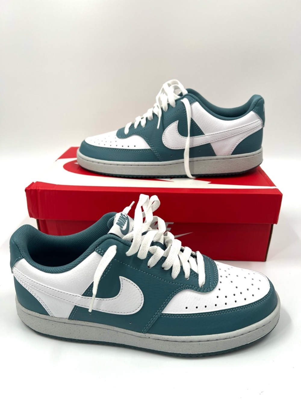 Nike Court Vision Lo Next Nature Women's Size 10 Smokey Blue And White